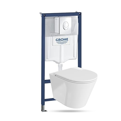 GROHE | Wand WC ohne Spülrand + WC-Sitz mit...