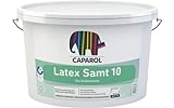Caparol Latex-Samt 10 Wandfarbe seidenmatt weiß...