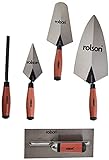 Rolson Tools 52489 Maurerkellen-Set mit weichem Griff, 5-teilig