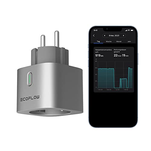 EcoFlow Smart Plug, WLAN-Steckdose, Überwachung...
