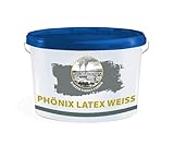 Wandfarbe Latexfarbe Weiss Phönix Latex weiß Harzer Farbenfabrik Strapazierfähig Reinigungsfähig 10 Liter