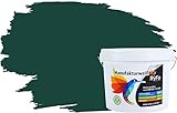 RyFo Colors Bunte Wandfarbe Manufakturweiß Dschungelgrün 3l - weitere Grün Farbtöne und Größen erhältlich, Deckkraft Klasse 1, Nassabrieb Klasse 1