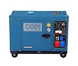 CGM Generator S9000 DUAL 7,2 kW Super leiser AVR-Generator mit einphasigem 7-kVA-Schalter oder dreiphasigem 9-kVA-Schalter - Stromgenerator Stromerzeuger Notstromaggregat Stromaggregat