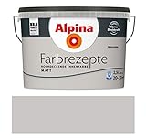 Alpina Farbrezepte Innenfarbe Wandfarbe matt, 2,5 L Nebelzauber, Grau