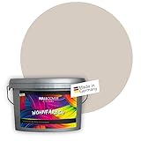 WALLCOVER Colors Wandfarbe beige Sand 5 L für Innen Innenfarbe Light 6D Matt | Profi Innenwandfarbe in Premium Qualität | weitere Größen und Farbtöne erhältlich