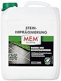MEM Stein-Imprägnierung, Wasser- und schmutzabweisend, Schützender Abperleffekt, Lösemittelfrei, Transparent, 5 l