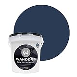 Wanders24®? Tafelfarbe (1Liter, Mitternachtsblau) Blackboard Paint - Tafellack - abwischbare Wandfarbe - in 20 Farbtönen erhältlich - Made in Germany