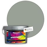 WALLCOVER Colors Wandfarbe Grün Pastell 2,5 L für Innen Innenfarbe Shadow 2D Matt | Profi Innenwandfarbe in Premium Qualität | weitere Größen und Farbtöne erhältlich