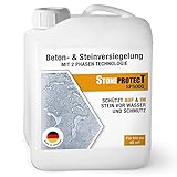 StoneprotecT SP5000 Premium Nano Stein-Imprägnierung außen | Made in Germany | Langfristiger Schutz vor Wasser & Schmutz | Stein-Versiegelung außen | 5L für bis zu 50m² | VERBESSERTE FORMEL