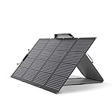 ECOFLOW Solarpanel faltbar 220 W,doppelseitig solarpanel balkon mit verstellbarer Halterung, wasserdicht IP68 und langlebig für das Leben im Netzwerk