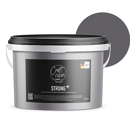 Craft Colors Wandfarbe Strong+ Schiefer, 5 Liter...