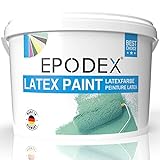 EPODEX® Latexfarbe Matt | Abriebfest Abwaschbar...