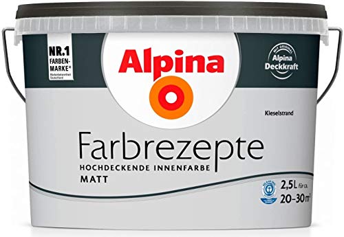 ALPINA Wandfarbe, Farbrezepte 2,5 Liter...