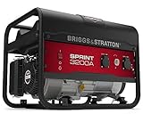 Briggs & Stratton SPRINT 3200A tragbarer Stromerzeuger, Generator, Benzin – 2500 W Betriebsleistung/3125 W Startleistung, 030672A