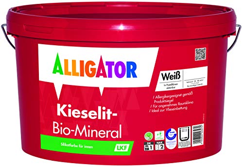 Alligator-Kieselit-Bio-Mineral - Wandfarbe weiß -...