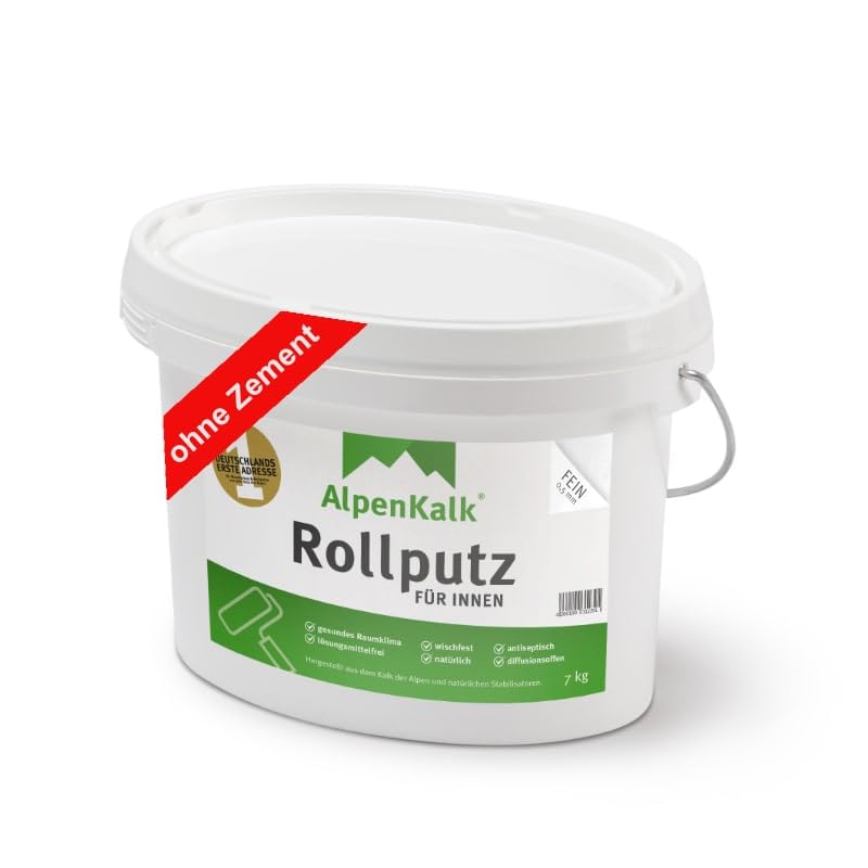 AlpenKalk Rollputz fein (0,5 mm) jetzt 7 kg (5+2)...
