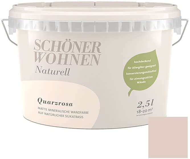 Schöner Wohnen Mineral-Wandfarbe Quarzrosa 2,5 l