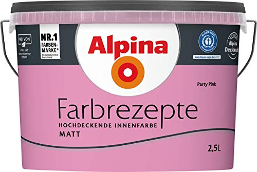 Alpina Wandfarbe, Farbrezepte 2,5 Liter Party Pink...