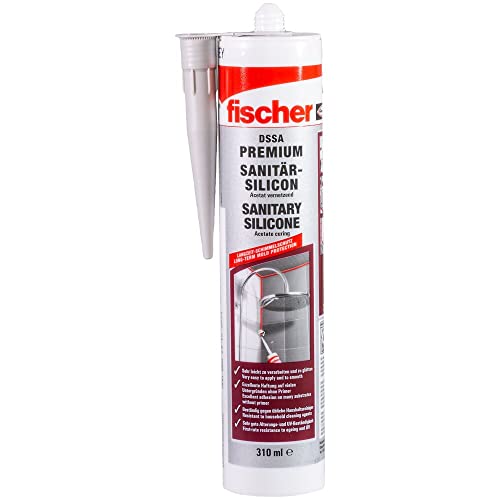 Fischer 512208 Sanitärsilikon DSSA FUG, Silikon...