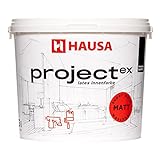 Hausa ProjectEx Wandfarbe Latex 5l Matt Weiß,...