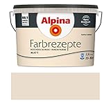Alpina Farbrezepte Innenfarbe Wandfarbe matt, 2,5 L Sanftes Cashmere, Creme