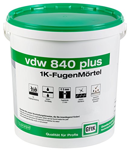 vdw840 plus 1K-Fugenmörtel 12,5 kg (Steingrau)
