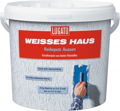 Lugato Weisses Haus Reibeputz 2mm 20 kg - Für...