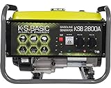 KSB Stromerzeuger KSB 2800А - Aluminium Benzin Generator 6,5 PS - 4-Takt Benzinmotor mit automatischer Spannungsregler 230v( AVR), 2800 Watt, 16A, für den Heim und Freizeitbedarf